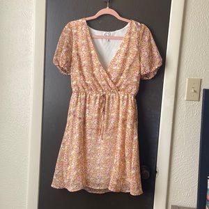 Blue Rain Floral Dress
